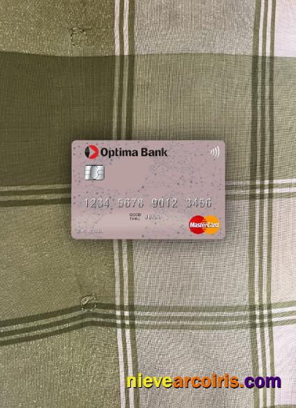 Kyrgyzstan Optima Bank mastercard photolook